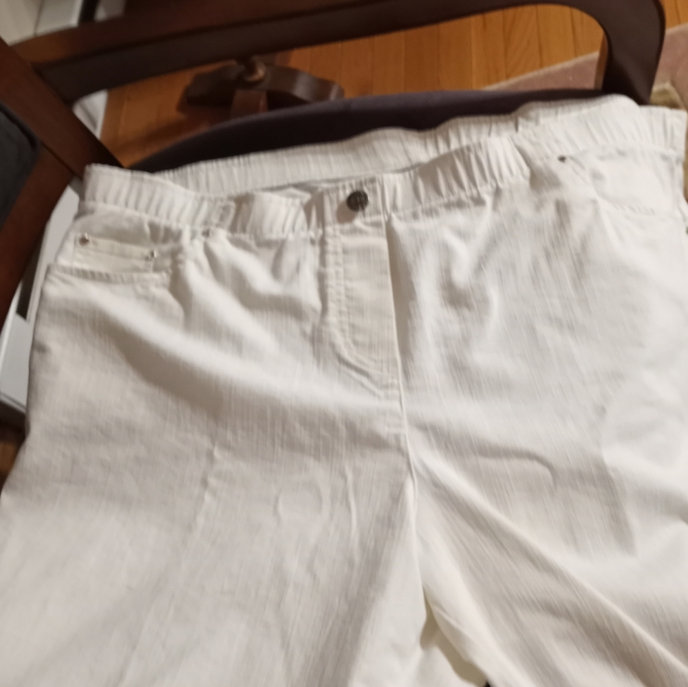 Women's Ankle Pants P XL White